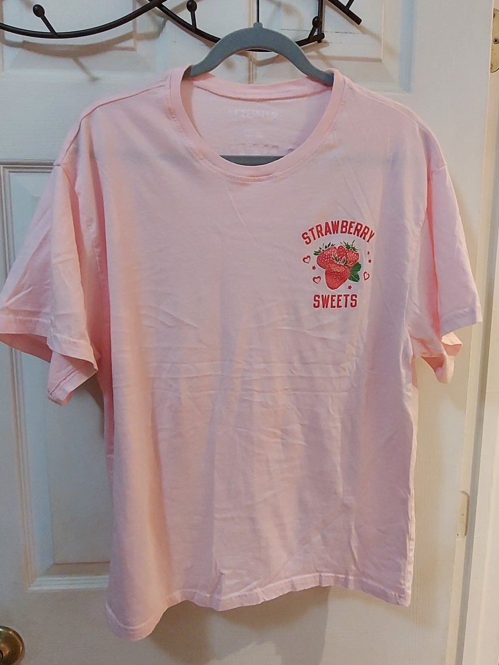 Modern Lux Pink Strawberry Sweets Short-Sleeve Tee